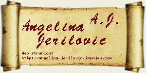 Angelina Jerilović vizit kartica